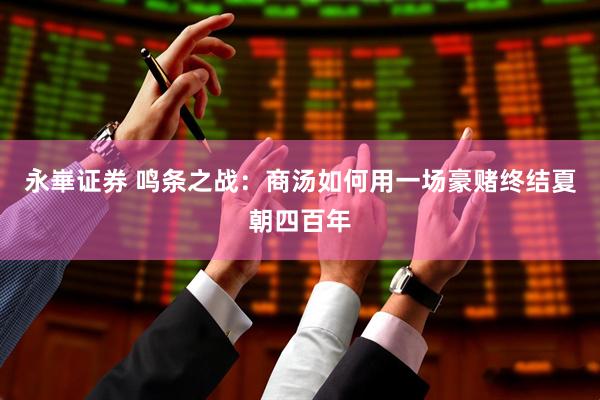 永崋证券 鸣条之战：商汤如何用一场豪赌终结夏朝四百年
