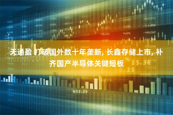 天通盈 打破国外数十年垄断, 长鑫存储上市, 补齐国产半导体关键短板