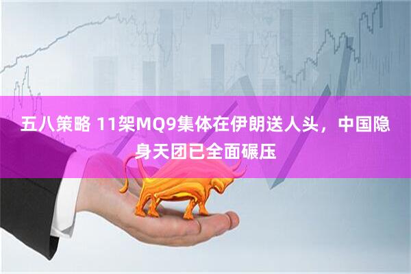 五八策略 11架MQ9集体在伊朗送人头,中国隐身天团已全面碾压