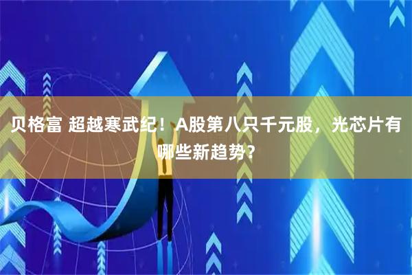 贝格富 超越寒武纪!A股第八只千元股,光芯片有哪些新趋势?