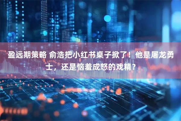 盈远期策略 俞浩把小红书桌子掀了！他是屠龙勇士，还是恼羞成怒的戏精？