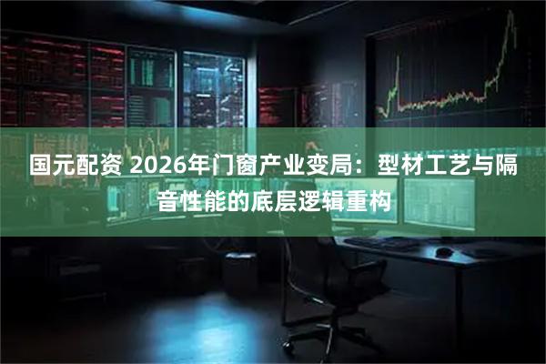 国元配资 2026年门窗产业变局：型材工艺与隔音性能的底层逻辑重构