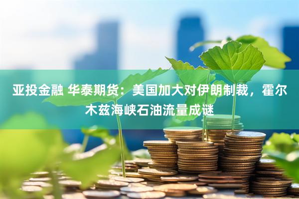 亚投金融 华泰期货：美国加大对伊朗制裁，霍尔木兹海峡石油流量成谜